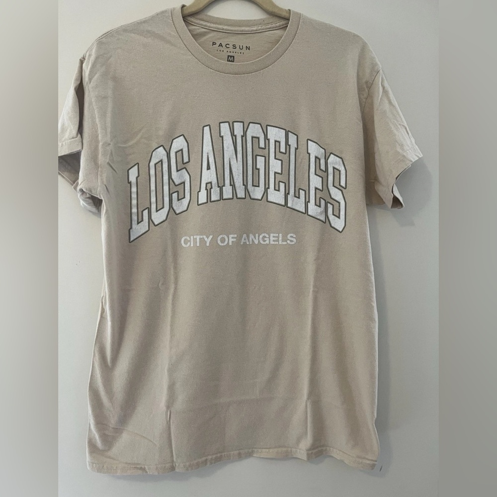 PacSun Beige Los Angeles Graphic Tee